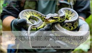 preventing boa constrictor bites