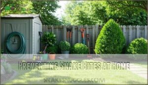 preventing snake bites at home