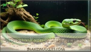preventing snake blister formation
