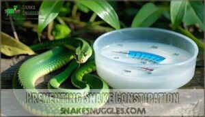 preventing snake constipation