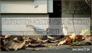 preventing snakes from entering your home