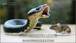 prey diameter limits