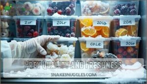 prey quality and freshness