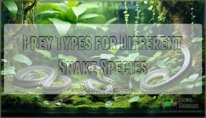 prey types for different snake species