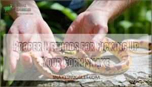 proper methods for picking up your corn snake