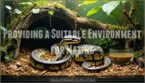 providing a suitable environment for mating