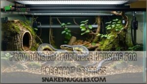 providing comfortable housing for pregnant females