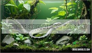 providing enrichment for your snake