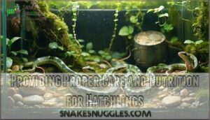 providing proper care and nutrition for hatchlings