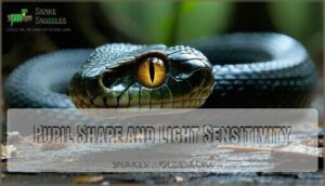 pupil shape and light sensitivity