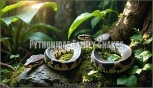 pythonidae family snakes