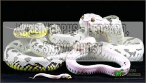 rare morphs - leopard, snow, ghost