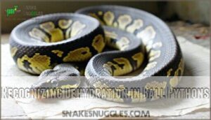 recognizing dehydration in ball pythons