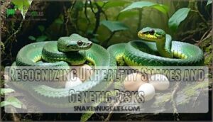 recognizing unhealthy snakes and genetic risks