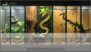 recommended snake enclosure materials