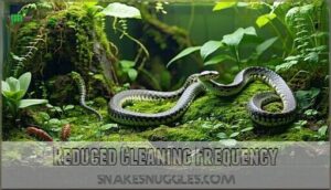 reduced cleaning frequency