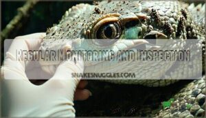 regular monitoring and inspection