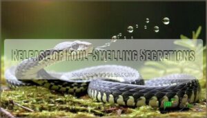 release of foul-smelling secretions