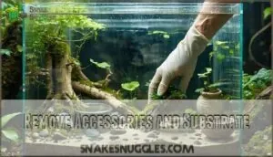 remove accessories and substrate remove accessories and substrate