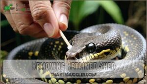 removing retained shed