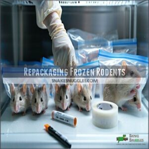 repackaging frozen rodents
