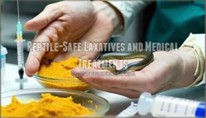 reptile-safe laxatives and medical treatments