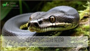 retained eye caps