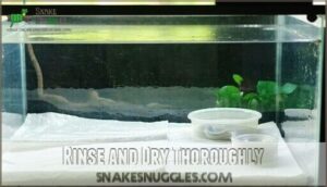 rinse and dry thoroughly