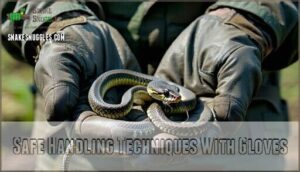 safe handling techniques with gloves