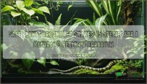 safe plants around pet snakes