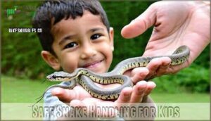 safe snake handling for kids