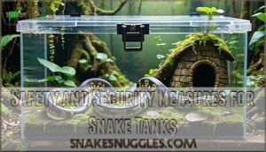 safety and security measures for snake tanks