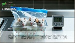 safety precautions for thawing
