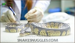 seeking veterinary care for your snake