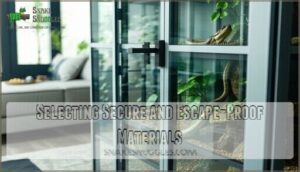 selecting secure and escape-proof materials