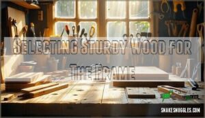 selecting sturdy wood for the frame