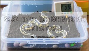 selecting the right container for egg incubation