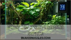 setting a nighttime temperature schedule
