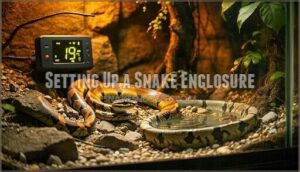 setting up a snake enclosure