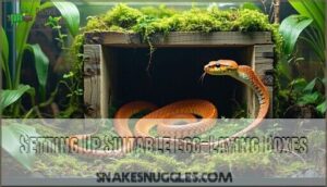 setting up suitable egg-laying boxes