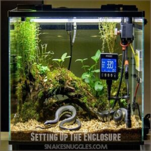 setting up the enclosure