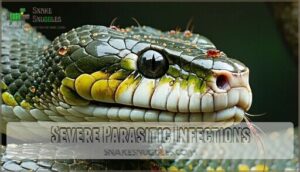 severe parasitic infections