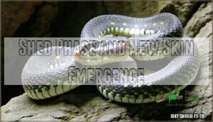 shed phase and new skin emergence