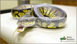 signs my snake is sick