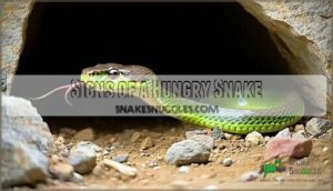 signs of a hungry snake