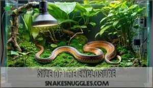 size of the enclosure size of the enclosure
