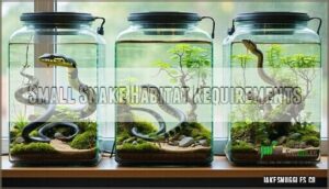 small snake habitat requirements