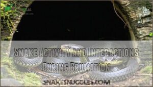 snake activity and interactions during brumation