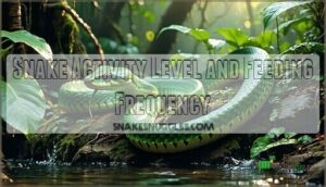 snake activity level and feeding frequency
