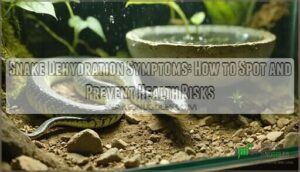 snake dehydration symptoms
